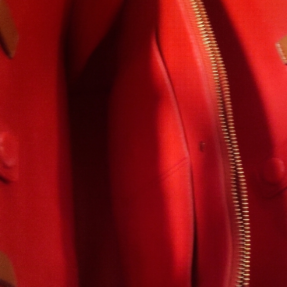 Kate Spade Tan and Red Tote Bag - Picture 8 of 9